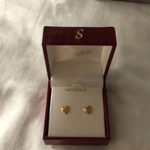 Gold earrings